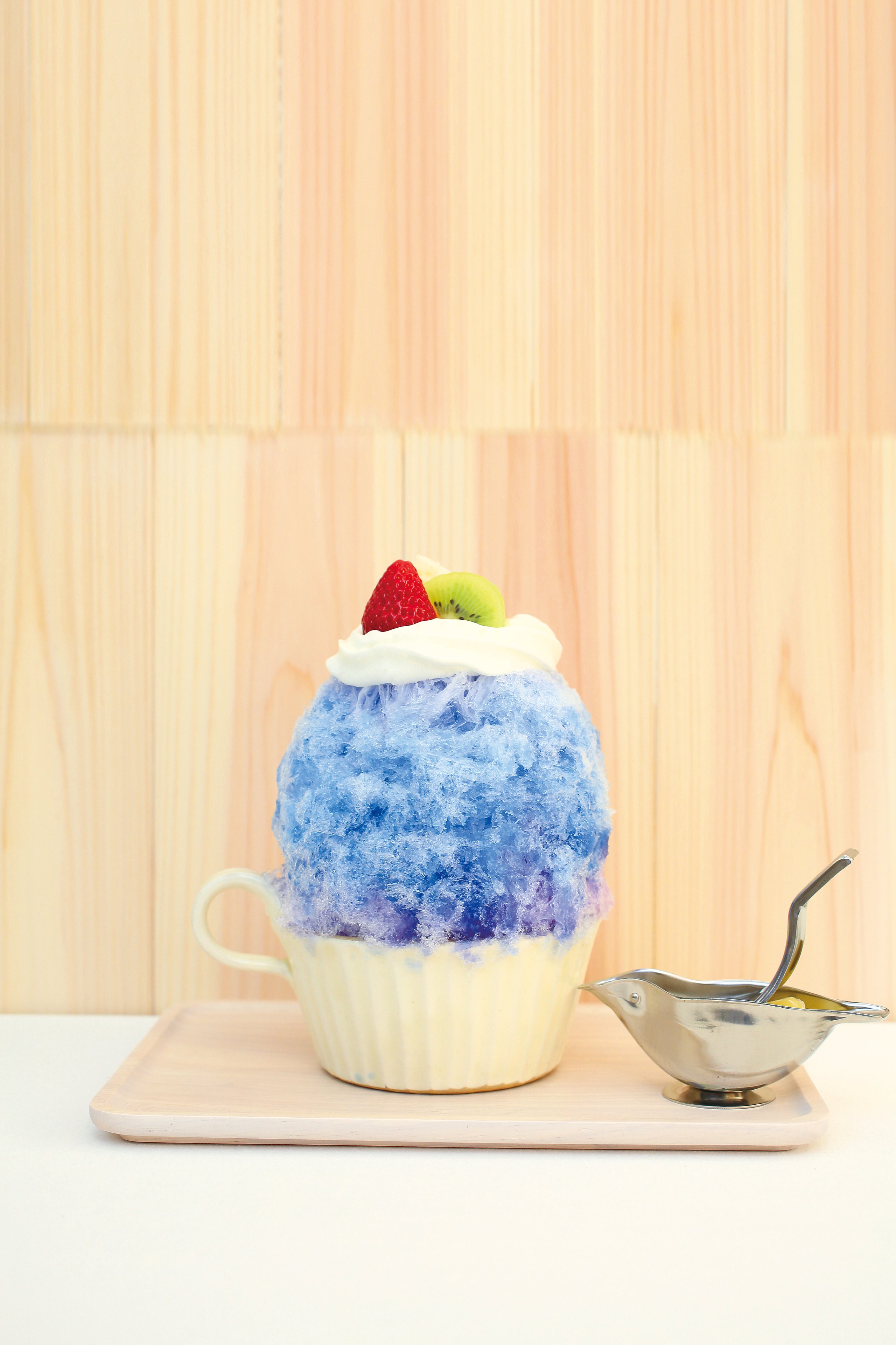 青いかき氷